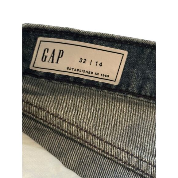 NWT Gap Women's Blue High Rise Indigo Frayed Hem Denim Maxi Skirt Size 14 - Picture 13 of 14